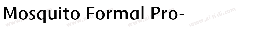 Mosquito Formal Pro字体转换
